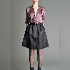 Elegant Black Women's Madmen Circle Skirt Banana Republic